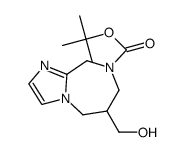 6-(羟甲基)-5,6,7,9-四氢咪唑并[1,2-a][1,4]二氮杂-8-羧酸叔丁酯结构式