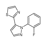 2-(1-(2-FLUOROPHENYL)-1H-PYRAZOL-5-YL)THIAZOLE结构式