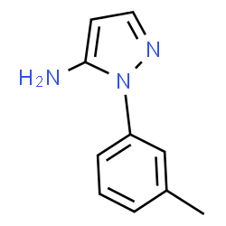 1-m-Tolyl-1H-pyrazol-5-amine结构式