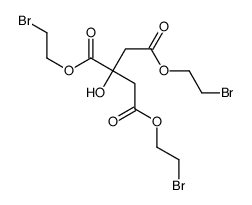 tris(2-bromoethyl) 2-hydroxypropane-1,2,3-tricarboxylate结构式