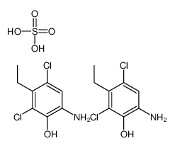 6-amino-2,4-dichloro-3-ethylphenol,sulfuric acid Structure