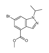 methyl 6-bromo-1-(propan-2-yl)-1H-indazole-4-carboxylate Structure