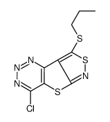 4-chloro-8-propylsulfanyl-[1,2]thiazolo[1,2]thieno[3,4-b]triazine Structure