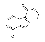 ethyl 4-chloropyrrolo[2,1-f][1,2,4]triazine-7-carboxylate Structure