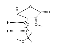 2-O-methyl-3,5:6,7-bis-O-(1-methylethylidene)-D-glycero-D-gulo-heptonic acid γ-lactone结构式