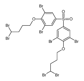 1,3-dibromo-2-(4,4-dibromobutoxy)-5-[3,5-dibromo-4-(4,4-dibromobutoxy)phenyl]sulfonylbenzene Structure