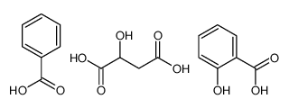 benzoic acid,2-hydroxybenzoic acid,2-hydroxybutanedioic acid Structure