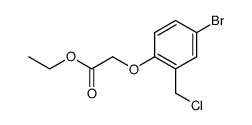 ethyl [4-bromo-2-(chloromethyl)phenoxy]Acetate结构式