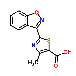 2-(1,2-Benzoxazol-3-yl)-4-methyl-1,3-thiazole-5-carboxylic acid Structure