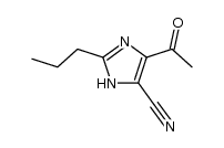 4-acetyl-2-propylimidazole-5-carbonitrile Structure