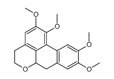 1,2,9,10-tetramethoxy-4,5,6a,7-tetrahydrodibenzo[de,g]chromene结构式