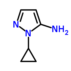 1-Cyclopropyl-1H-pyrazol-5-amine Structure