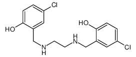 4-chloro-2-[[2-[(5-chloro-2-hydroxyphenyl)methylamino]ethylamino]methyl]phenol Structure