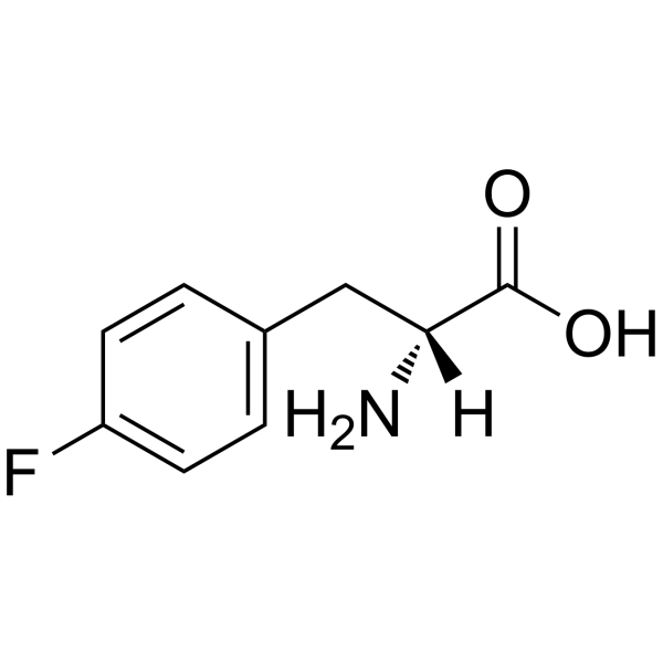 H-D-Phe(4-F)-OH structure