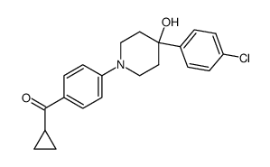 (4-(4-(4-chlorophenyl)-4-hydroxypiperidin-1-yl)phenyl)(cyclopropyl)methanone结构式