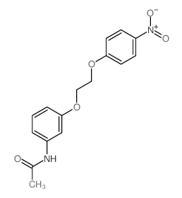 Acetamide,N-[3-[2-(4-nitrophenoxy)ethoxy]phenyl]- structure