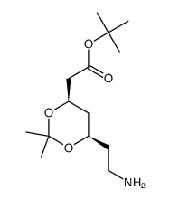 TERT-BUTYL(4R, 6R)-2-[6-(2-AMINOETHYL)-2,2-DIMETHYL-1,3-DIOXAN-4-YL]ACETATE结构式