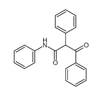 N-phenyl-2,3-diphenylpropan-3-one-1-carboxamide结构式