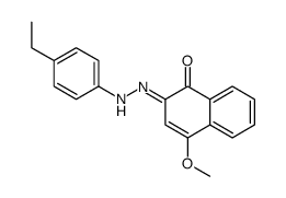 2-[(4-ethylphenyl)hydrazinylidene]-4-methoxynaphthalen-1-one Structure