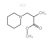 1-Piperidinepropanoicacid, a-methyl-, methyl ester,hydrochloride (1:1) Structure