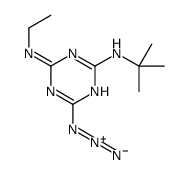 2-Azido-4-[(1,1-dimethylethyl)amino]-6-(ethylamino)-1,3,5-triazine Structure