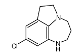 9-Chloro-1,2,3,4,6,7-hexahydropyrrolo[1,2,3-ef]-1,5-benzodiazepine structure