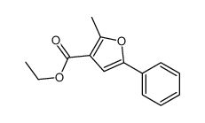 3-FURANCARBOXYLIC ACID, 2-METHYL-5-PHENYL-, ETHYL ESTER structure