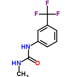 1-Methyl-3-[3-(trifluoromethyl)phenyl]urea Structure