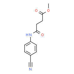 Methyl 4-[(4-cyanophenyl)amino]-4-oxobutanoate structure