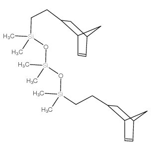 1,1,3,3,5,5-六甲基-1,5-双[2-(5-降冰片烯-2-基)乙基]三硅氧烷结构式