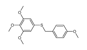 3,4,5-trimethoxy-(4-methoxybenzyl)-thioether Structure