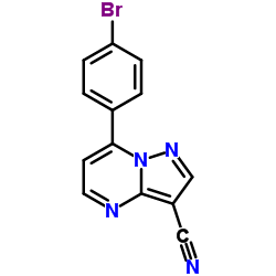 7-(4-Bromophenyl)pyrazolo[1,5-a]pyrimidine-3-carbonitrile Structure