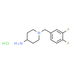 1-(3,4-Difluorobenzyl)piperidin-4-aminedihydrochloride Structure