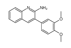 3-(3,4-dimethoxy-phenyl)-quinolin-2-ylamine Structure