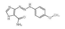 5-[[(4-methoxyphenyl)amino]hydrazinylidene]imidazole-4-carboxamide结构式