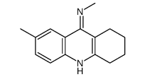 N,7-dimethyl-1,2,3,4-tetrahydroacridin-9-amine结构式