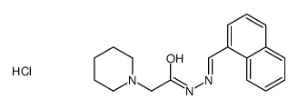 N-[(E)-naphthalen-1-ylmethylideneamino]-2-piperidin-1-ylacetamide,hydrochloride结构式