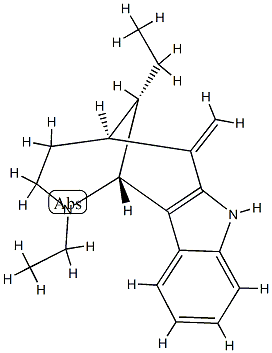 1-Methylene-7-demethyl-7-ethyldasycarpidan structure