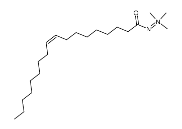 2,2,2-trimethyl-1-oleoylhydrazin-2-ium-1-ide结构式