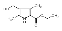 4-羟基甲基-3,5-二甲基-1H-吡咯-2-羧酸乙酯结构式