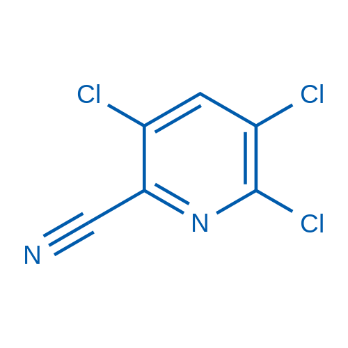 2-Cyano-3,5,6-trichloropyridine结构式