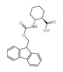 (1R,2R)-FMOC-2-AMINOCYCLOHEXANE CARBOXYLIC ACID Structure