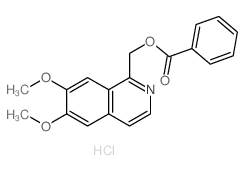 (6,7-dimethoxyisoquinolin-1-yl)methyl benzoate structure