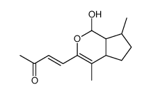 4-(1,4a,5,6,7,7a-Hexahydro-1-hydroxy-4,7-dimethylcyclopenta[c]pyran-3-yl)-3-buten-2-one结构式