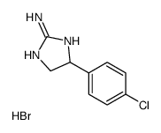 5-(4-chlorophenyl)-4,5-dihydro-1H-imidazol-2-amine,hydrobromide Structure