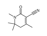 1,4,6,6-tetramethyl-2-oxo-1,2,5,6-tetrahydro-pyridine-3-carbonitrile结构式