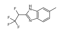 6-methyl-2-(1,2,2,2-tetrafluoroethyl)-1H-benzimidazole Structure