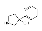 3-pyridin-2-ylpyrrolidin-3-ol Structure