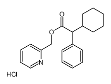 pyridin-2-ylmethyl 2-cyclohexyl-2-phenylacetate,hydrochloride Structure