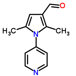 2,5-Dimethyl-1-(4-pyridinyl)-1H-pyrrole-3-carbaldehyde Structure